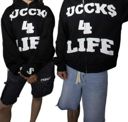 BLACK BUCCK$ 4 LIFE ZIP UP