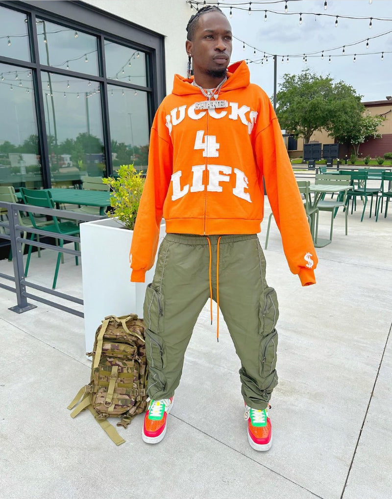 APRICOT BUCCK$ 4 LIFE ZIP UP