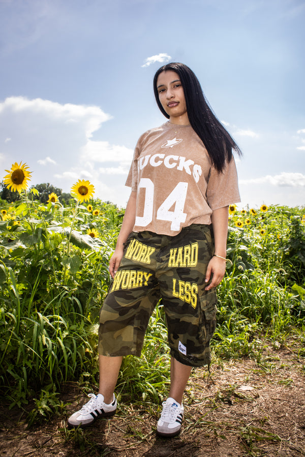 Sandstone “BUCCKS” Jersey Cropped Tee