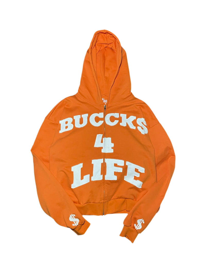 APRICOT BUCCK$ 4 LIFE ZIP UP