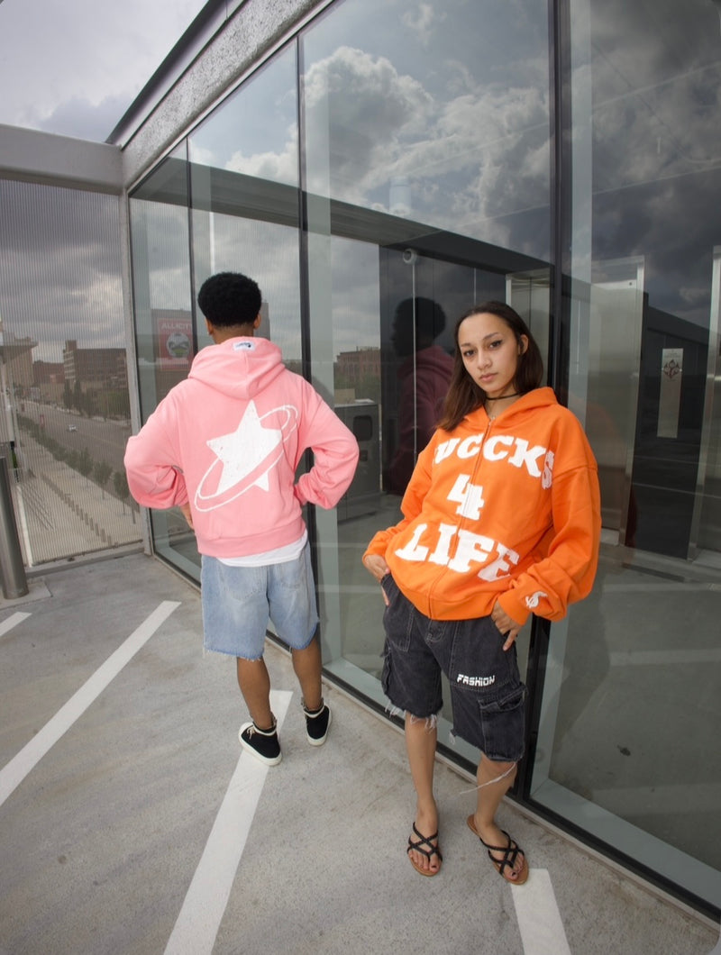 PINK BUCCK$ 4 LIFE ZIP UP