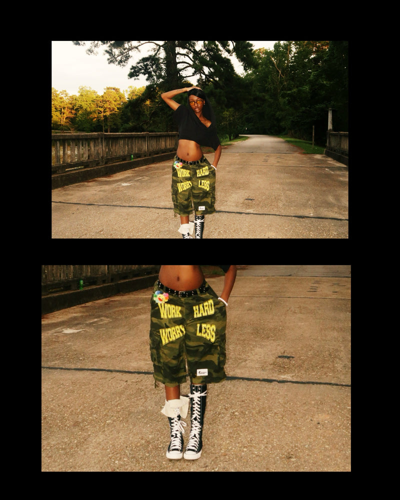 Camo “WHWL” Cargo Shorts