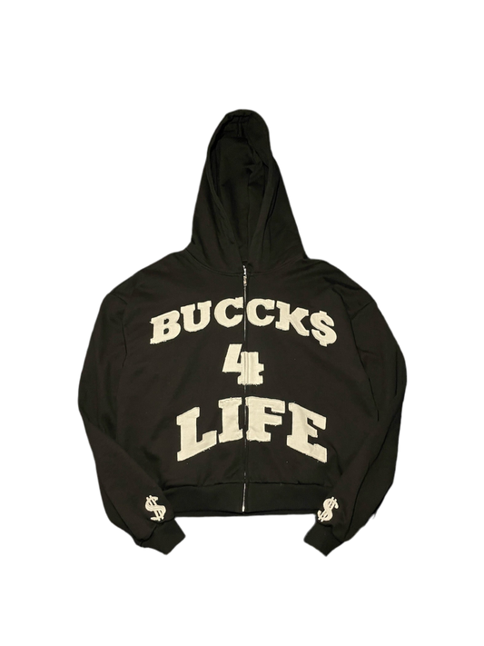 BLACK BUCCK$ 4 LIFE ZIP UP