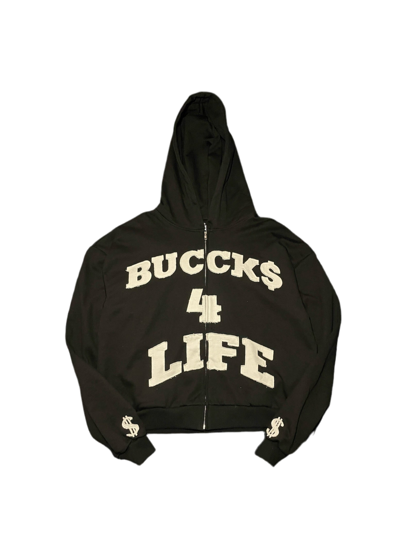 BLACK BUCCK$ 4 LIFE ZIP UP