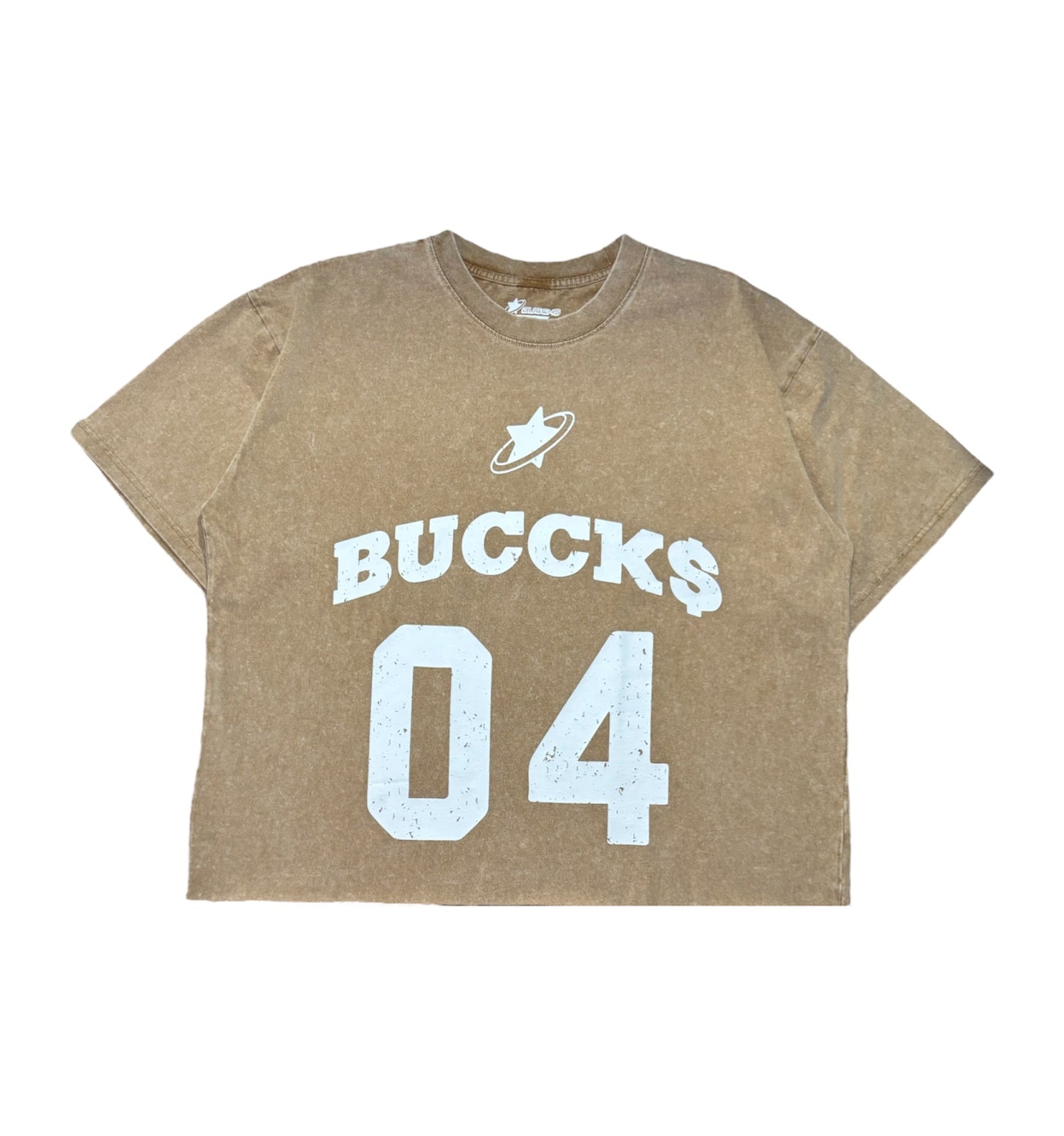 Sandstone “BUCCKS” Jersey Cropped Tee (limited edition)